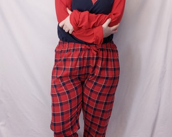 Women's Heart Pyjama Set Cotton Rich Comfy Warm PJs Sleepwear Valentine's Love