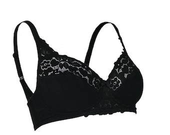 Full Cup Bra Lace Non-Padded Non-Wired Cool Comfort Brand New