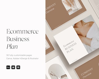 Business Plan | Online Business Plan | Ecommerce Business Plan | Ladypreneur Business Plan | Canva Business Plan | InDesign Business Plan