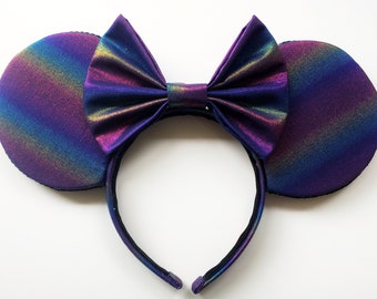 Rainbow Mouse Ears, Minnie Mouse Ears, Mickey Ears, Headbands, Rainbow