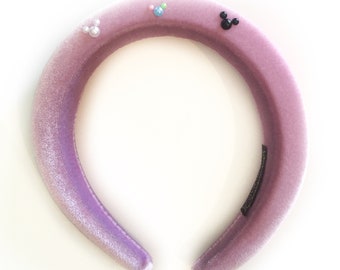 Lilac Hidden Mickey Headband, Mickey Headband, Hidden Mickey Headband