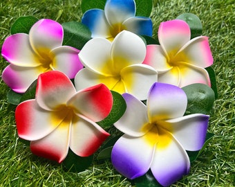 Fermaglio per capelli con fiore di plumeria hawaiano
