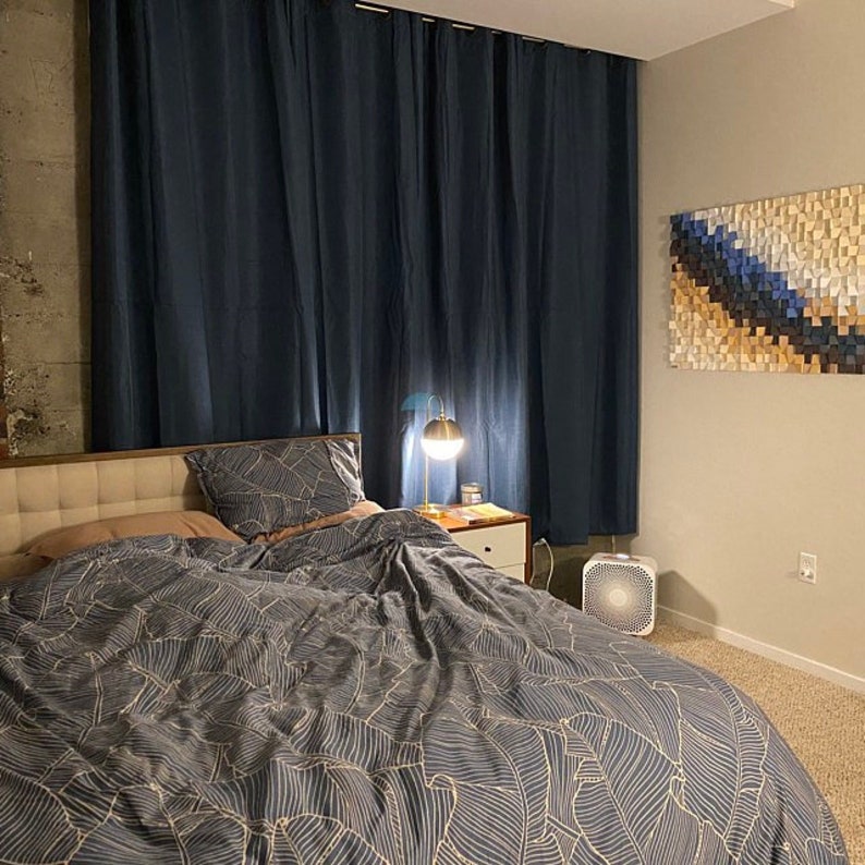 Large Wood Wall Decor for Bedroom Above the Bed, Reclaimed Wood Sound