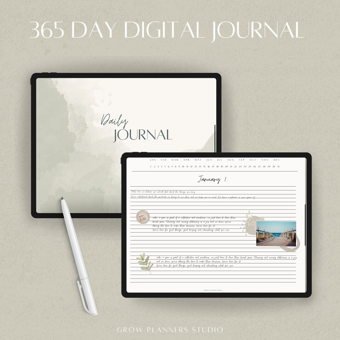 Digital Daily Journal | Goodnotes Journal | Diary Journal | Digital ...
