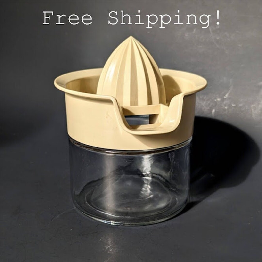 Retro Manual Juicer, Screwtop Citrus Juicer With Glass Base, Vintage