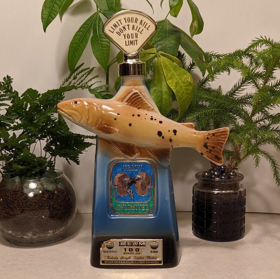 Jim Beam Fish Decanter for sale Only 2 left at 60