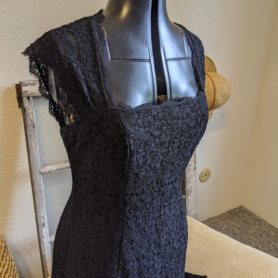 Black Lace Vintage Formal Dress