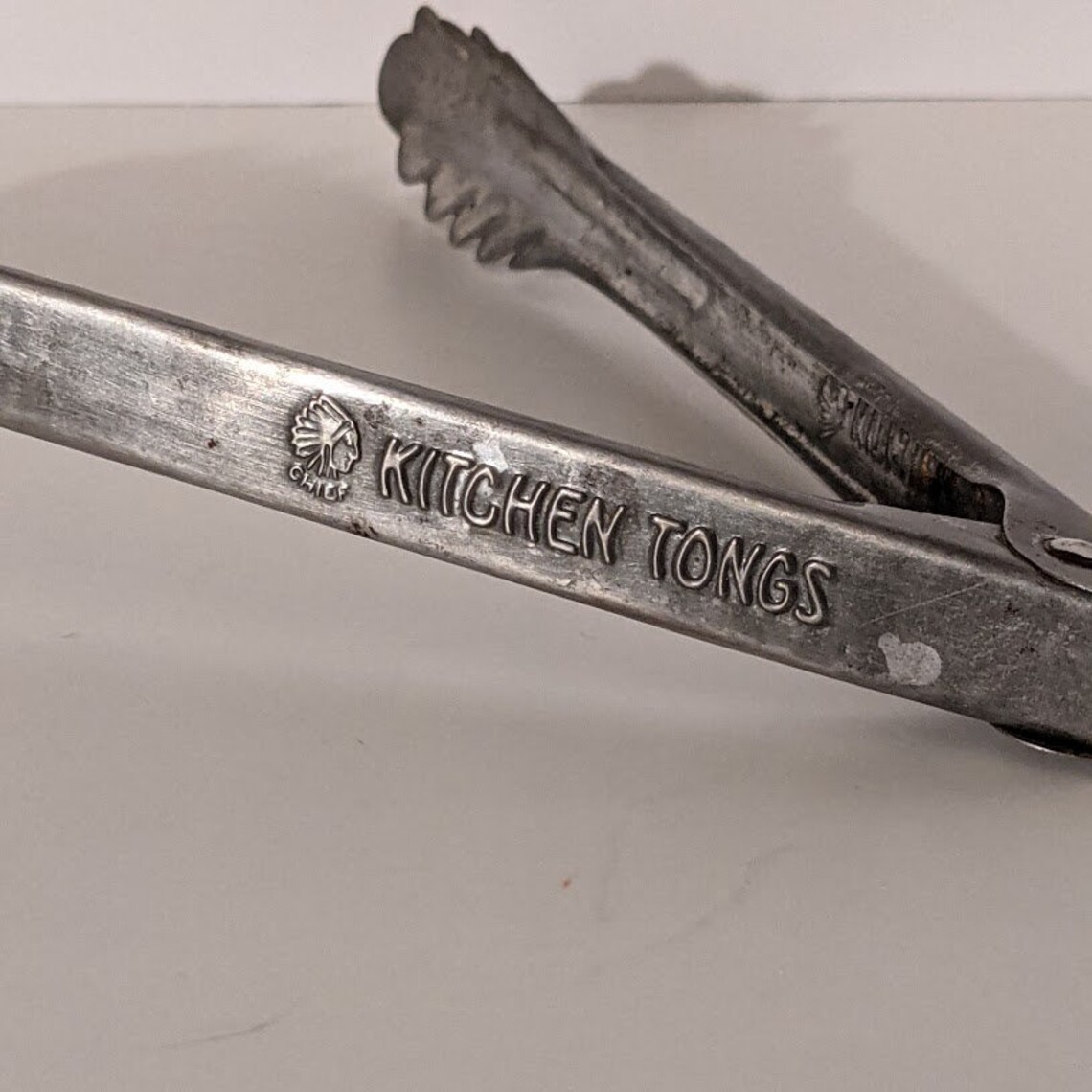 Kitchen Tongs Vintage Metal Tongs Chief Brand Retro Cooking Etsy
