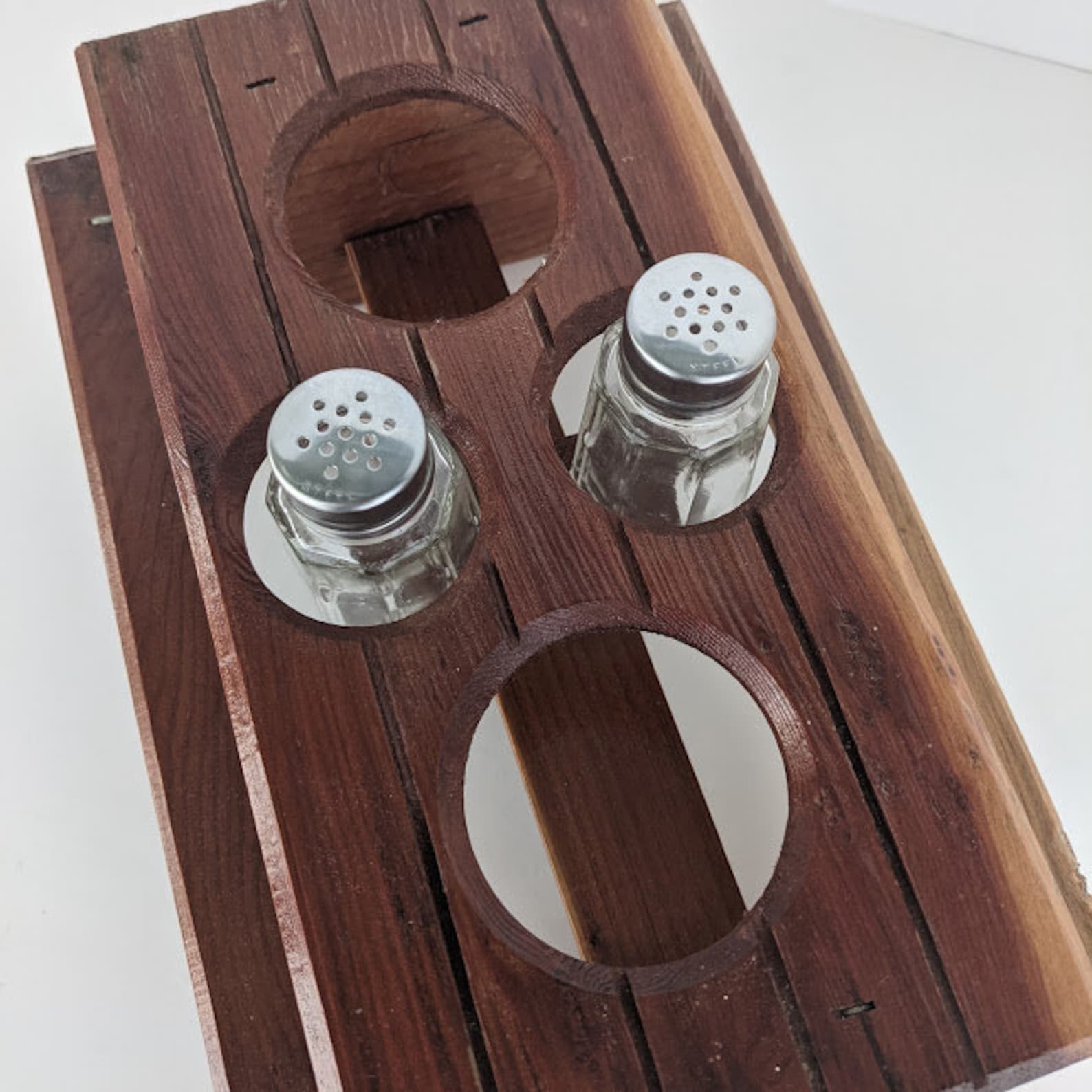 Dining Table Condiment Holder Salt and Pepper Cowboy Etsy