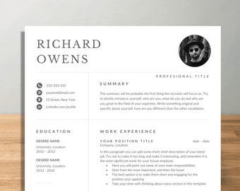 HR Manager Resume, Strategic recruitment, SHRM, Compliance Resume, Modern minimalistic resume, CV and cover letter, resume template 2023
