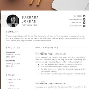 CV d’enseignant passionné, développement de programmes d’études, CV d’éducation, modèle de CV minimaliste et modèle de CV de lettre de motivation, CV avec photo