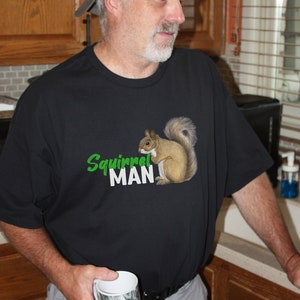 Squirrel Man Shirt Gardener Shirt Gift for Dad Squirrel - Etsy