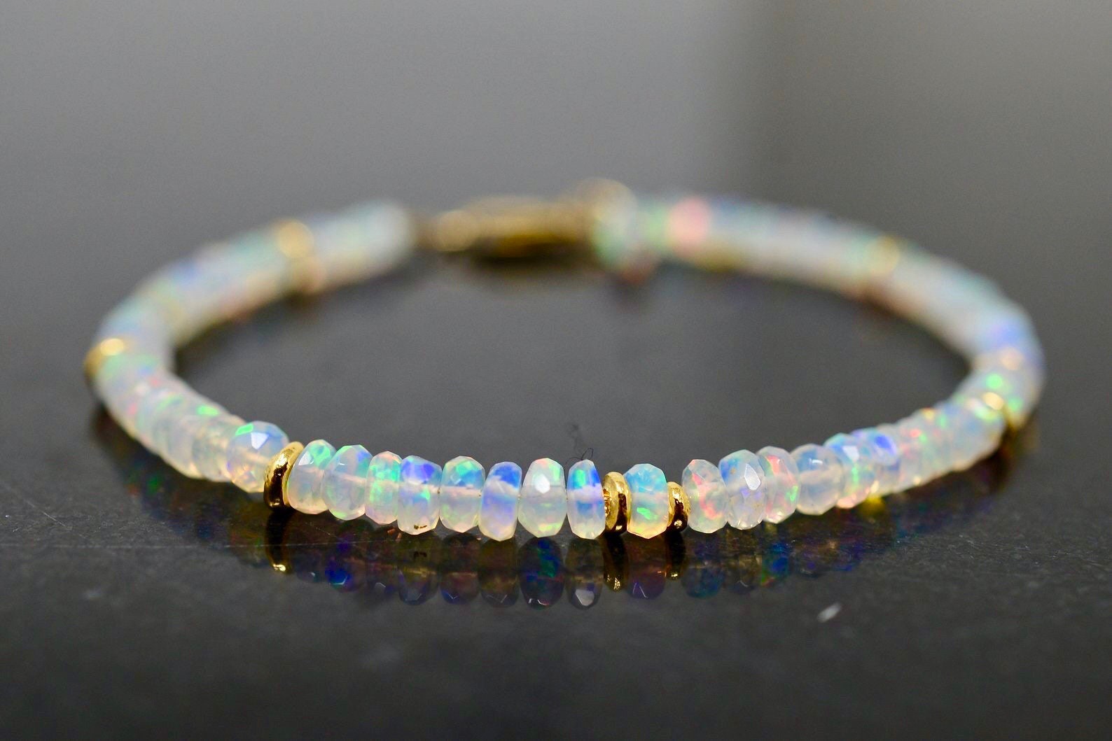 Opal Bracelet for women 14K Gold Filled Sterling Silver Etsy