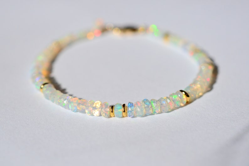 Opal Bracelet for Women 14K Gold Filled Sterling Silver Etsy