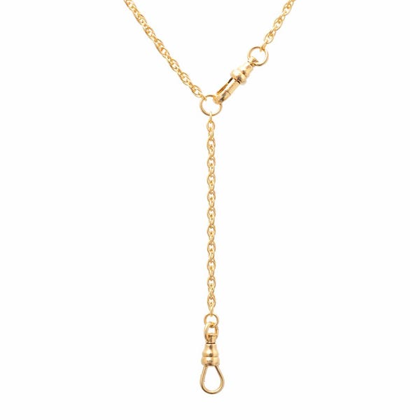 14K Gold Filled Rope Chain Necklace, Swivel Clasp charm holder