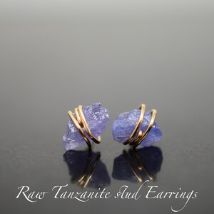 SMALL Raw Aquamarine stud Earrings Sterling Silver Small, Dainty March Birthstone, Light blue, Natural, Rough aquamarine, Handmade image 10