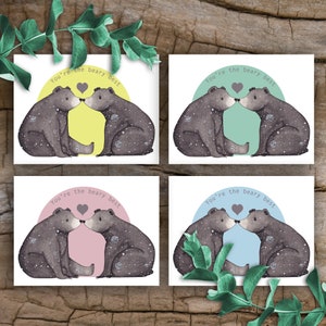 Carte d'anniversaire ours - « You're the Beary Best » - carte de joyeux anniversaire - A6 ou A5 - fabriquée à la main sur carte recyclée