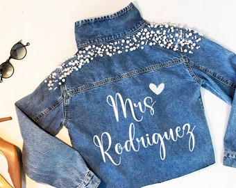 Veste de mariée unique en jean