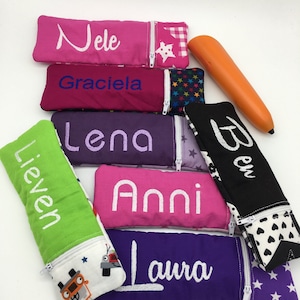 Tasche für den tiptoi Stift | WUNSCHNAME | viele Stoffdesigns zur Auswahl | Zubehör tiptoi | Schutzhülle | Case | Handmade | aus Deutschland