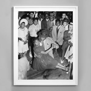 Jazz Club Dancing Print, African American History, Black and White Vintage Photo, 1938, Museum Quality Photo Print