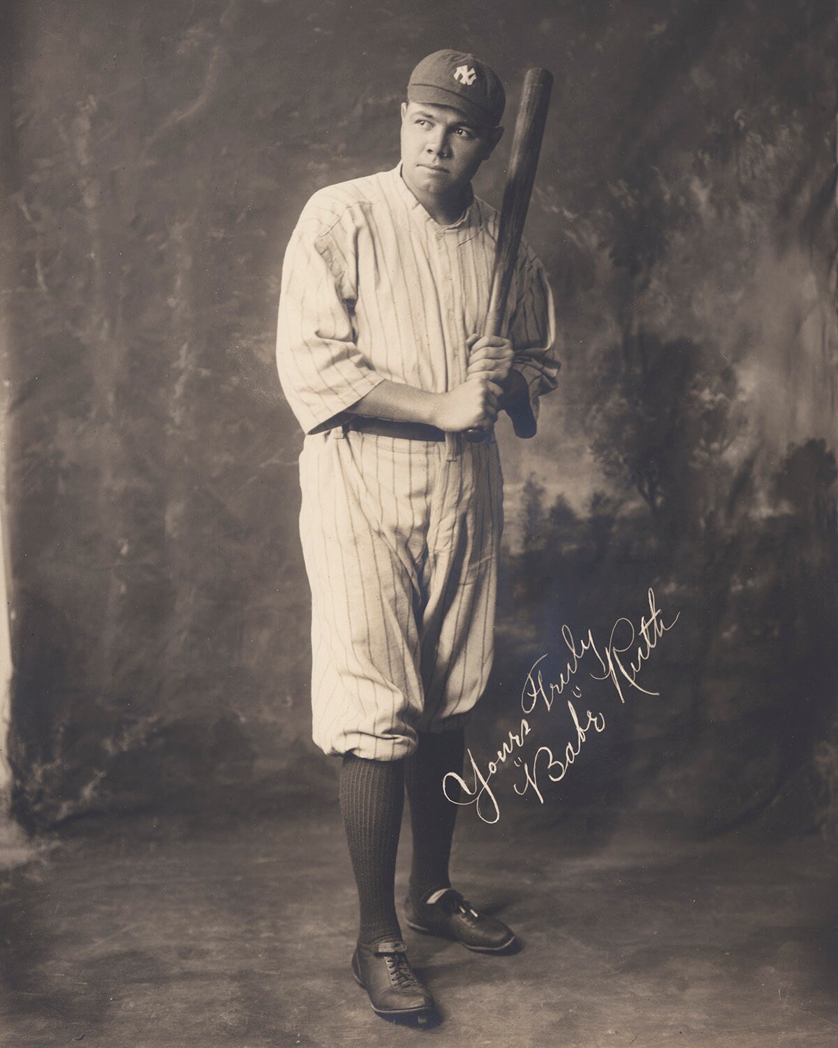 希少価値　Babe Ruth ベーブ・ルース　モノクロ写真 フレーム付き 希少価値 Babe Ruth ベーブ・ルース モノクロ写真 フレーム付き