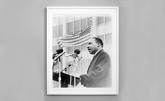 Martin Luther King Photo Print, Civil Rights, Black History, Black and  White Vintage Photo, 1967, Museum Quality Photo Print