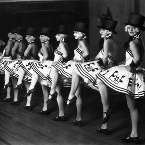 Chorus Line Dancers Print, Cabaret, Chorus Line, Chorus Girls, Vintage ...