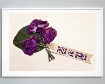 Women's Suffrage Print, Votes for Women, Women's Voting Rights ...