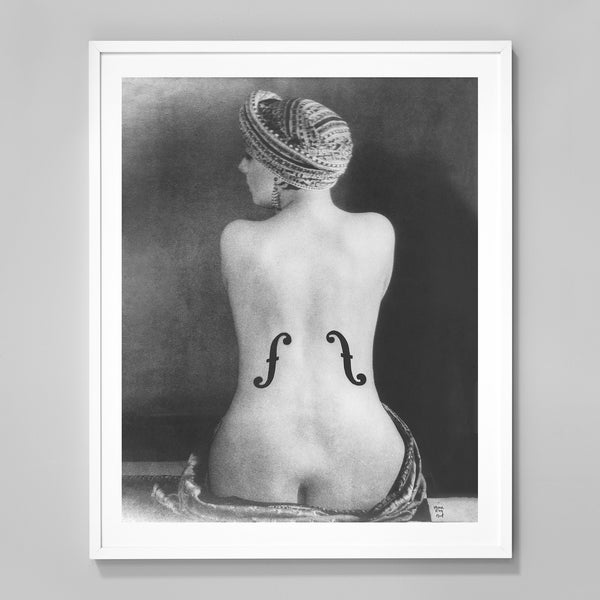 Man Ray Violin Print, Le Violon d'Ingres, Surrealist Photography, 1924, Black and White Art, Museum Quality Print, Wall Art Print