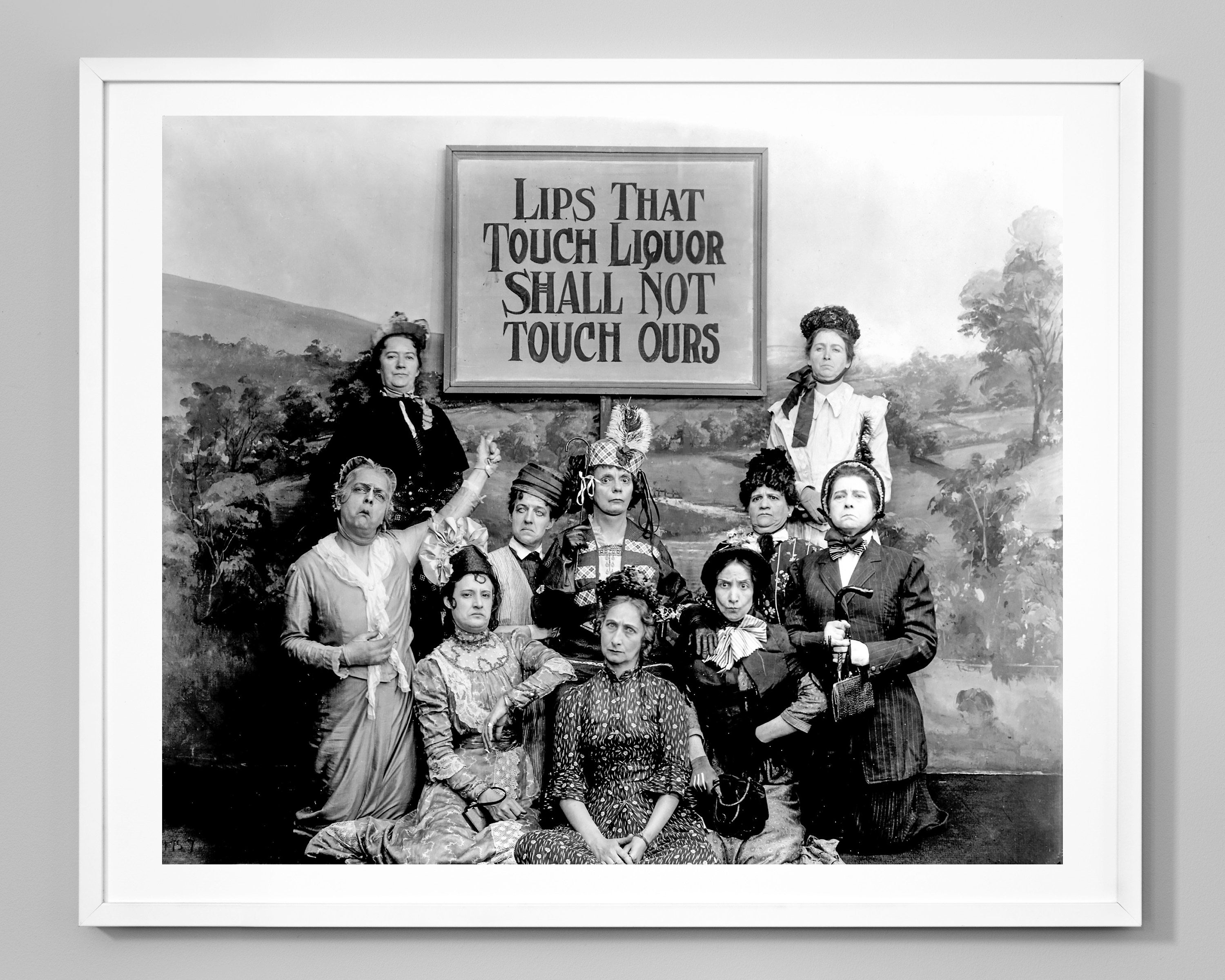 Lips That Touch Liquor Prohibition PHOTO Dry Crusaders Women Temperance No Beer Lips That Touch Liquor Prohibition PHOTO Dry Crusaders Women Temperance No Beer