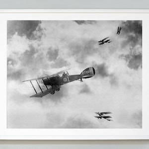 Fighter Airplane Print, World War One, Vintage Photograph, World History, 1916, Museum Quality Photo Art Print