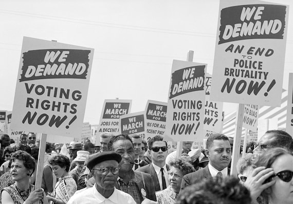 Civil Rights March Signs