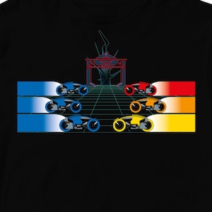 Tron - Light Cycles & Recognizer - Unisex T-shirt