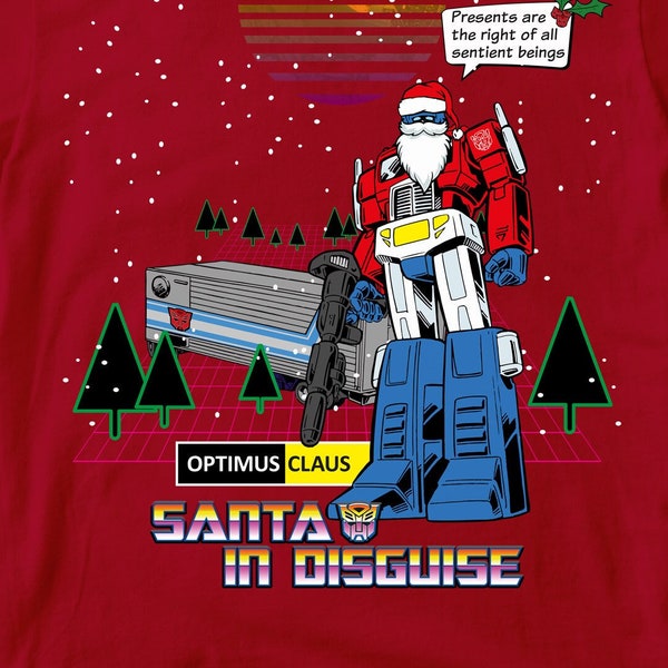 Transformers - Optimus Claus Santa In Disguise - Unisex T-shirt