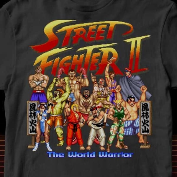 Street Fighter 2 - All Characters Victory Pose Montage - Unisex T-shirt