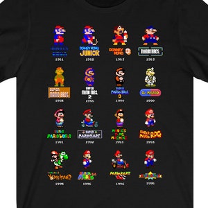 Super Mario  - Evolution Of A Plumber - Unisex T-shirt