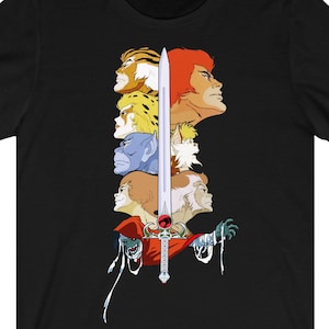 Thundercats - Characters & Sword Of Omens T-shirt - Unisex T-shirt