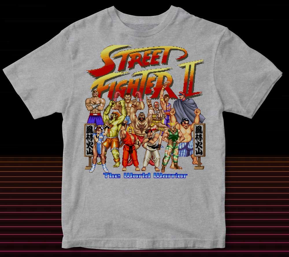 STREET FIGHTER Ⅱ ストリートファイター2 全キャラ集合Tシャツ Capcom Street Fighter 2 - Fight Squad T-Shirt Vintage | eBay