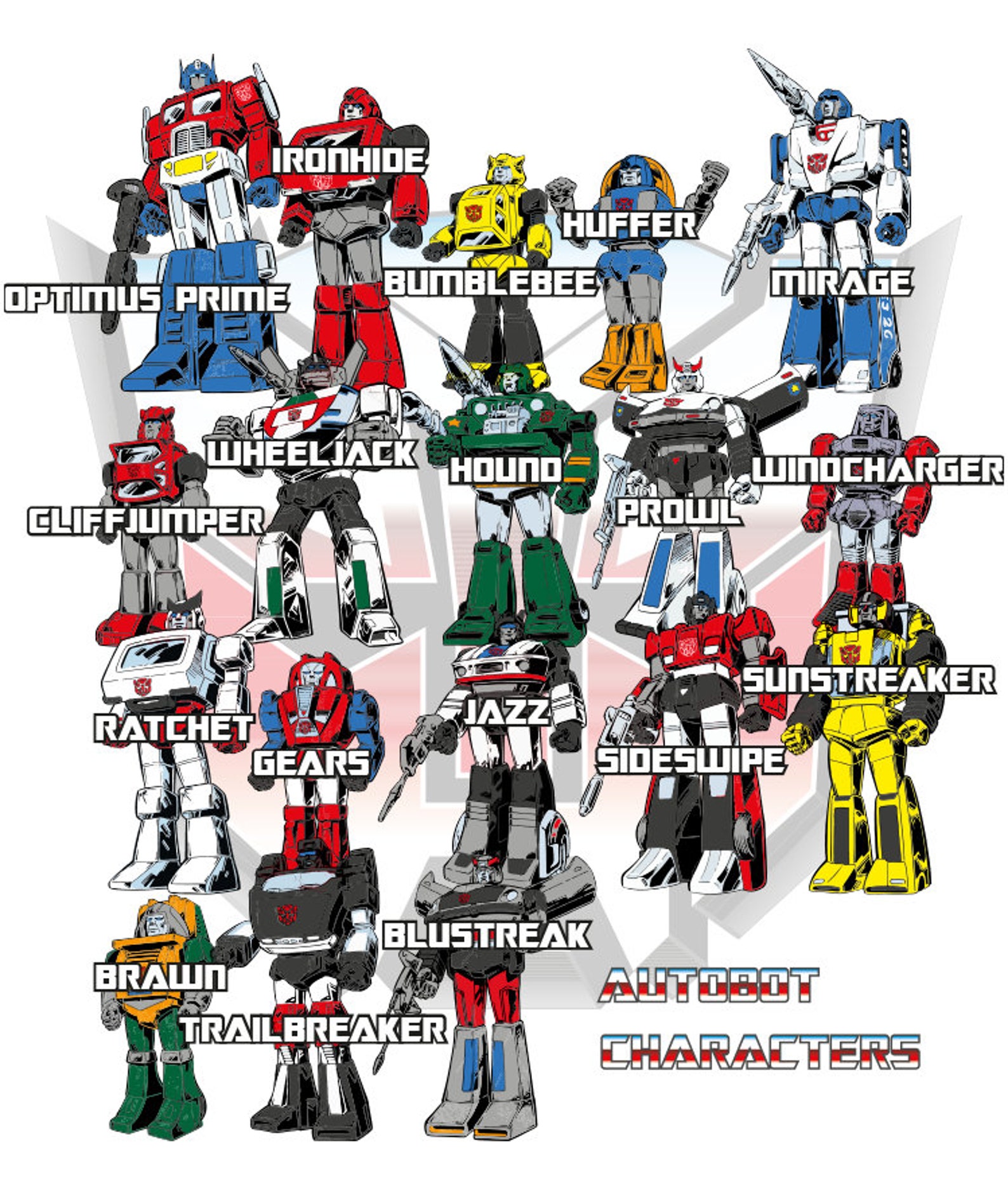 Transformers Autobots Decepticons Choose Your Characters Etsy