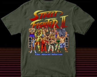 Street Fighter Four Squares Royal T-Shirt