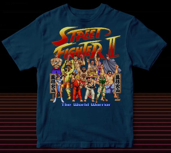 STREET FIGHTER Ⅱ ストリートファイター2 全キャラ集合Tシャツ Capcom Street Fighter 2 - Fight Squad T-Shirt Vintage | eBay