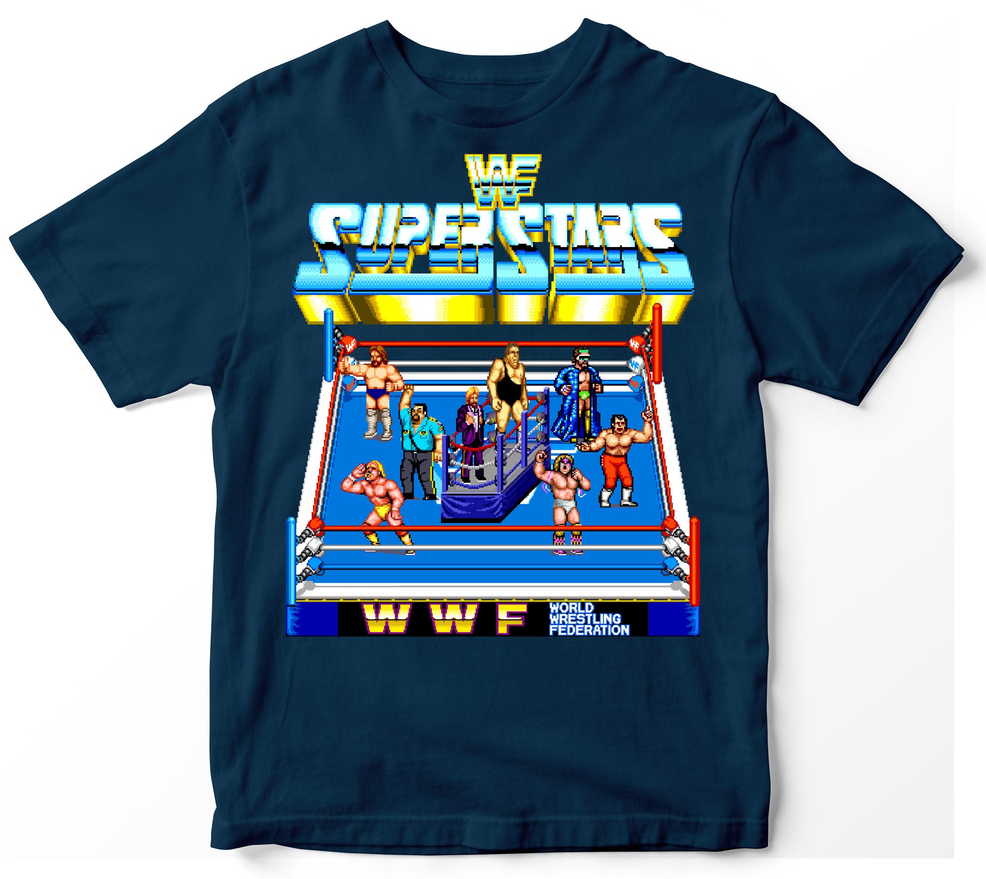WWF - Superstars Arcade Game - Unisex T-shirt - Etsy