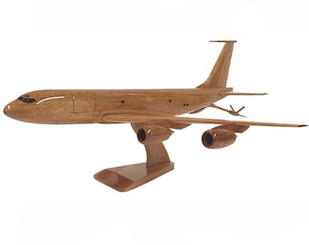 KC-135 Stratotanker USAF French Air Force Turkish Air Force, Aerial Refueling Tanker Aircraft Wooden Executive Desktop Model.