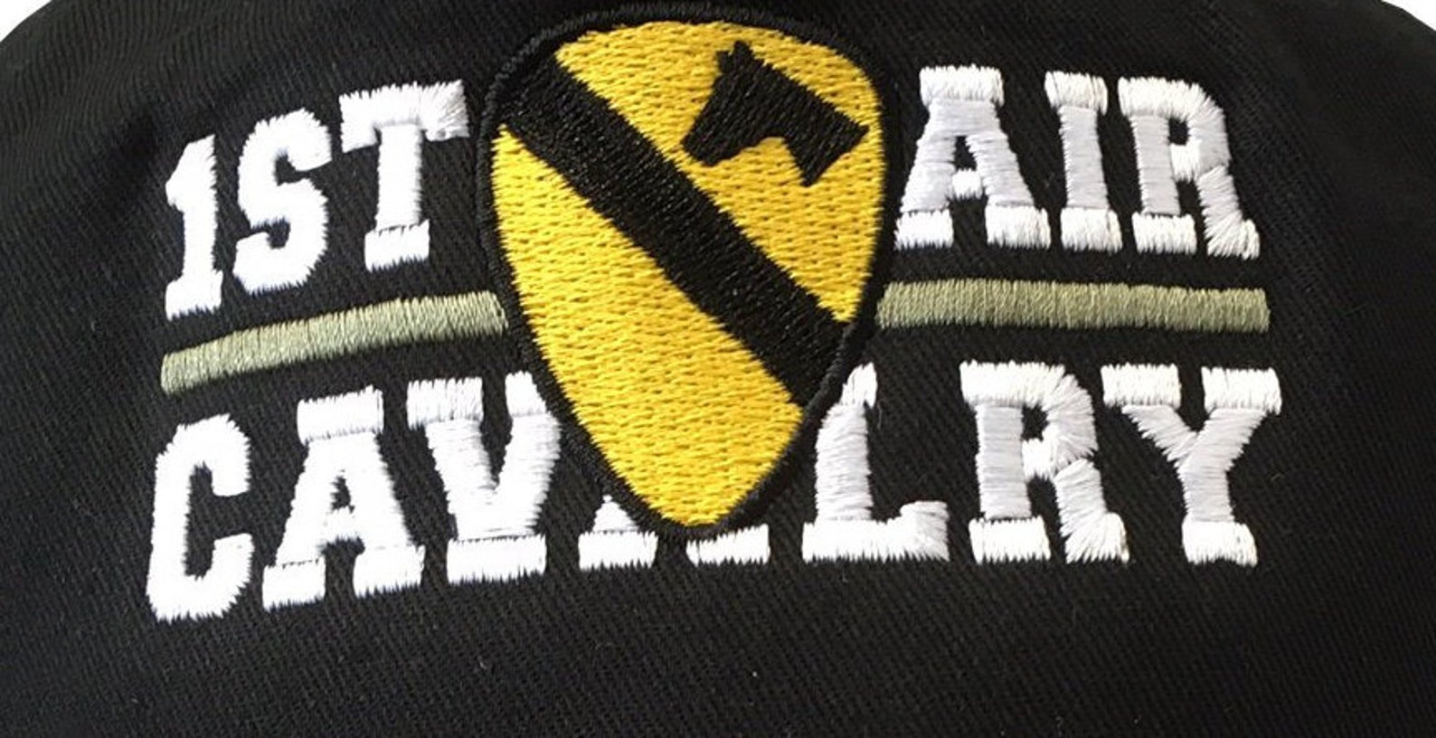 1st Air Cavalry Division US Army Embroidered Black Adjustable Etsy