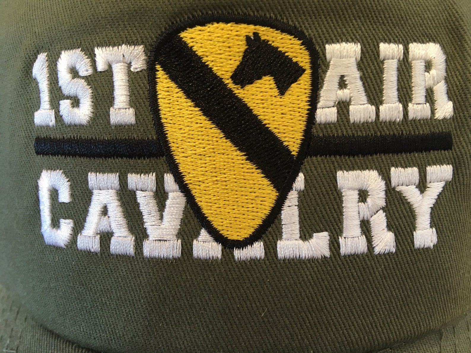 1st Air Cavalry Division US Army Embroidered Green Adjustable Etsy