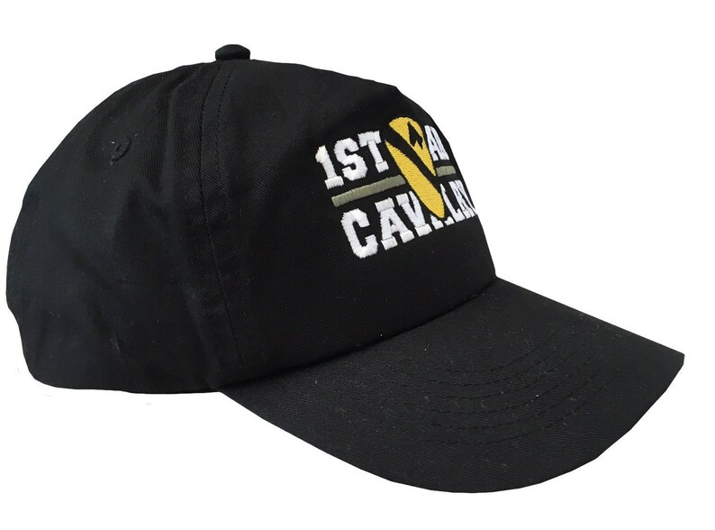 1st Air Cavalry Division US Army Embroidered Black Adjustable Etsy