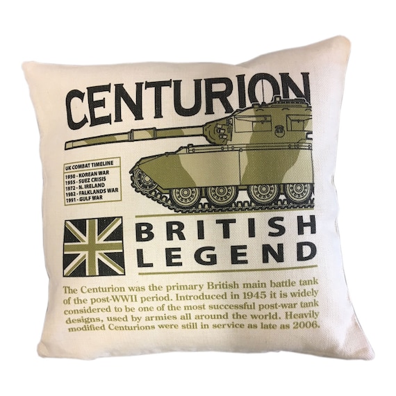 Centurion Main Battle Tank Military T Shirt With Blueprint Design.