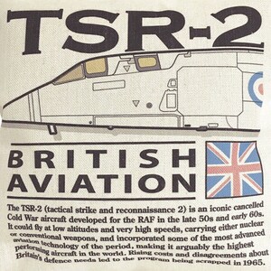 Cojín interior TSR 2 de ataque y reconocimiento BAC de British Aircraft Corporation incluido imagen 2