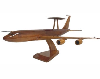 E3D Sentry AWACs RAF Surveillance Aircraft Wooden Executive Desktop Model