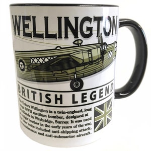 Vickers Wellington Royal Air Force RAAR RCAF FAA WW2 Medium 2 Motor Bomber Flugzeug Design Tasse